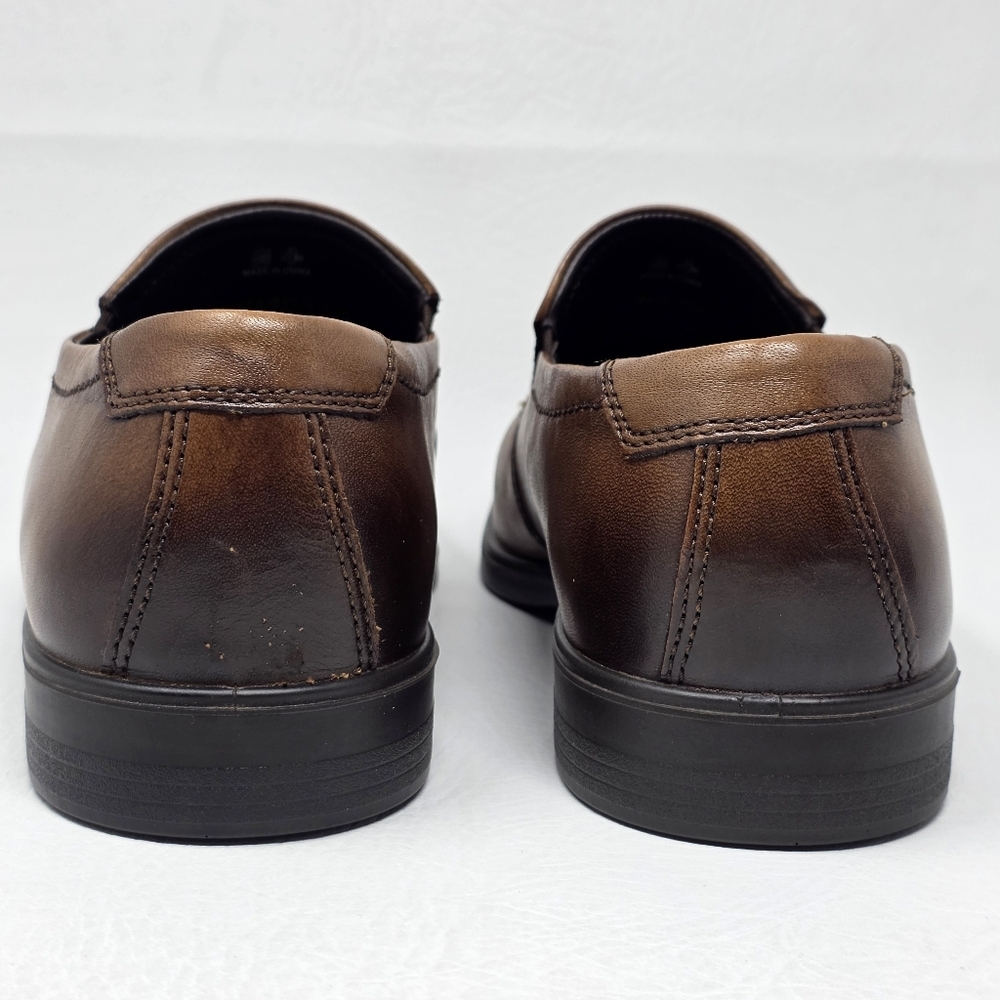 ECCO Men's Melbourne Dress Slip On Shoes Brown Size EU 43 US 9/9.5 Pre-owned - Picture 5 of 11